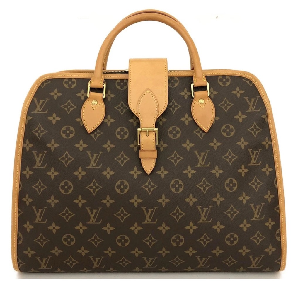 Louis Vuitton Tan and Brown Monogram Satchel